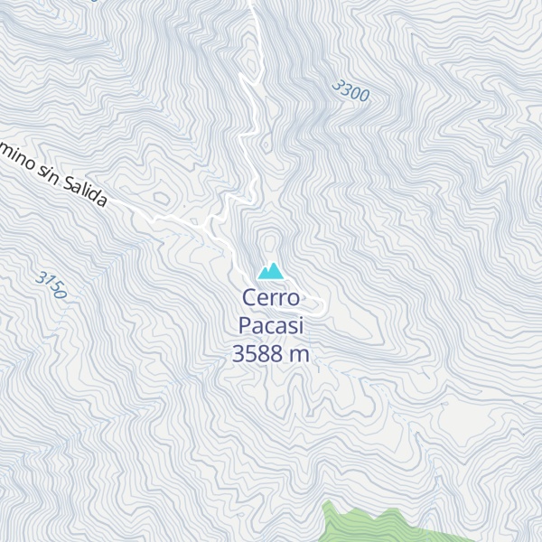 Map of Cerro Pacasi