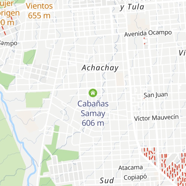 Map of Cabañas Samay