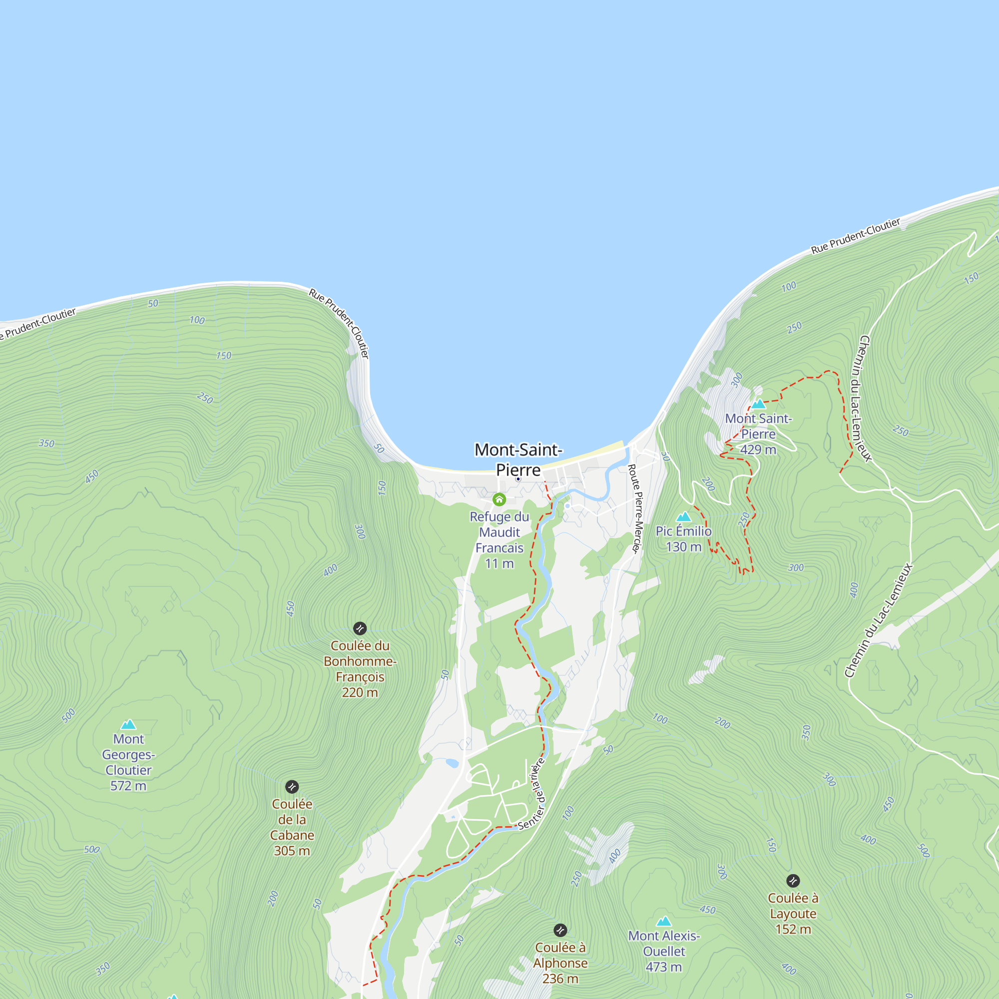 Refuge du Maudit Francais map
