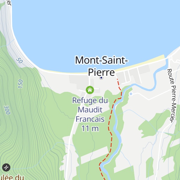 Map of Refuge du Maudit Francais