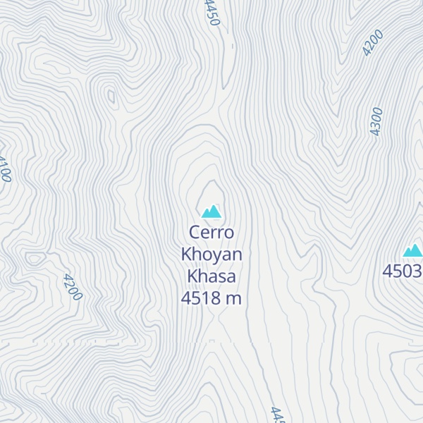 Map of Cerro Khoyan Khasa