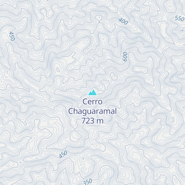 Map of Cerro Chaguaramal