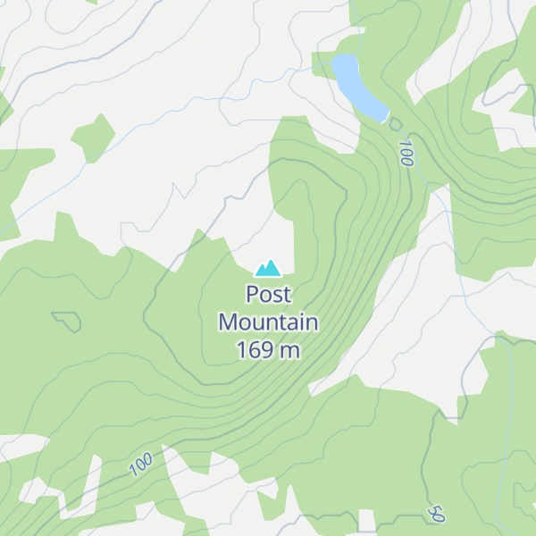 Map of Post Mountain
