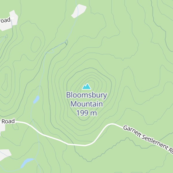 Map of Bloomsbury Mountain