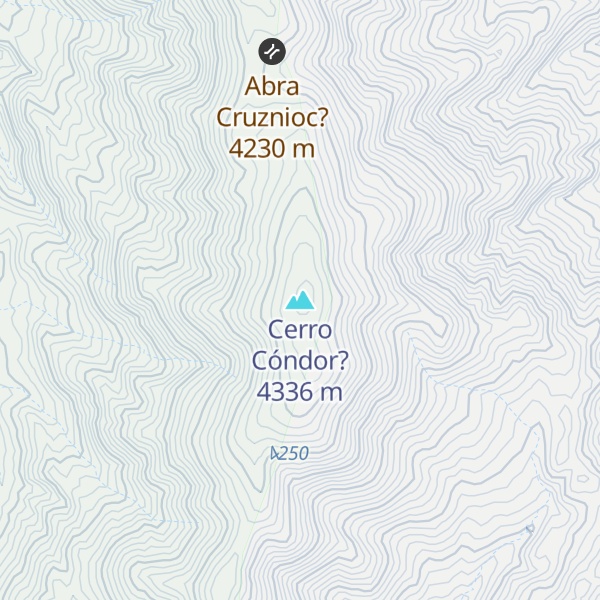 Map of Cerro Cóndor?