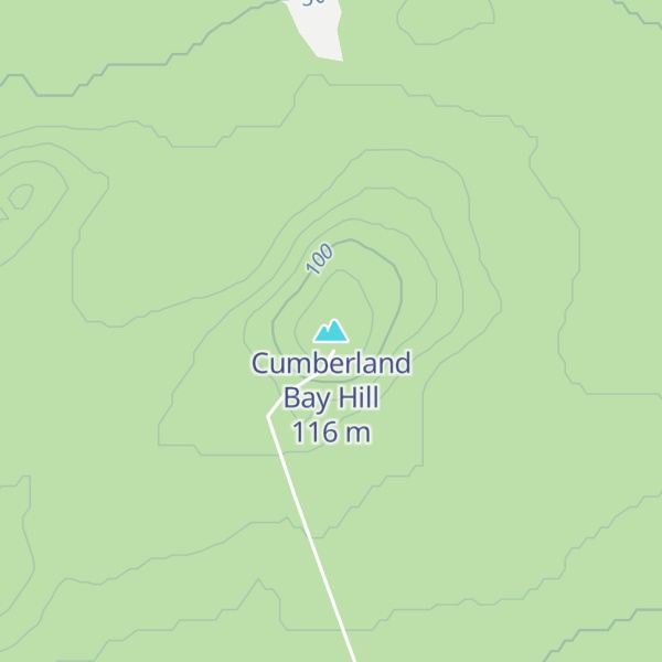 Map of Cumberland Bay Hill