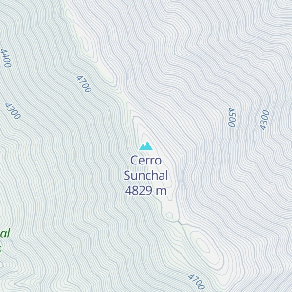 Map of Cerro Sunchal