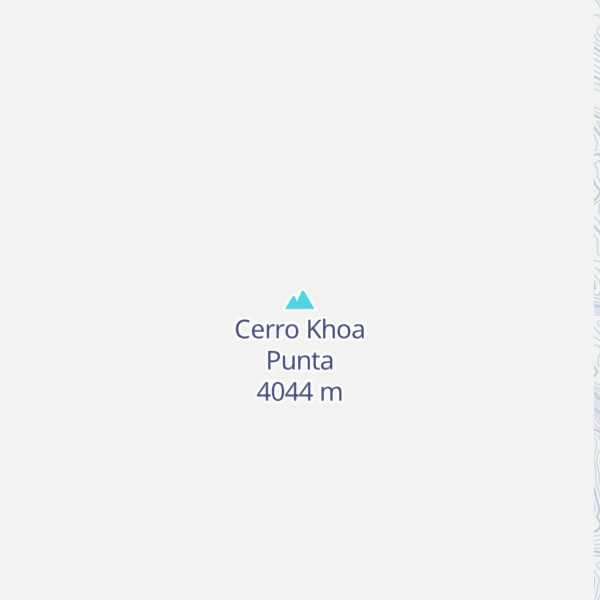 Map of Cerro Khoa Punta