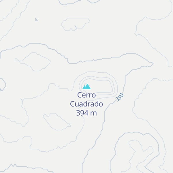 Map of Cerro Cuadrado