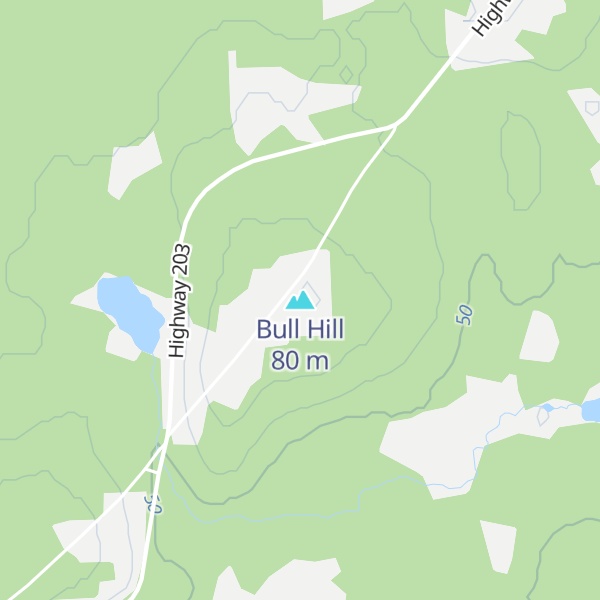 Map of Bull Hill