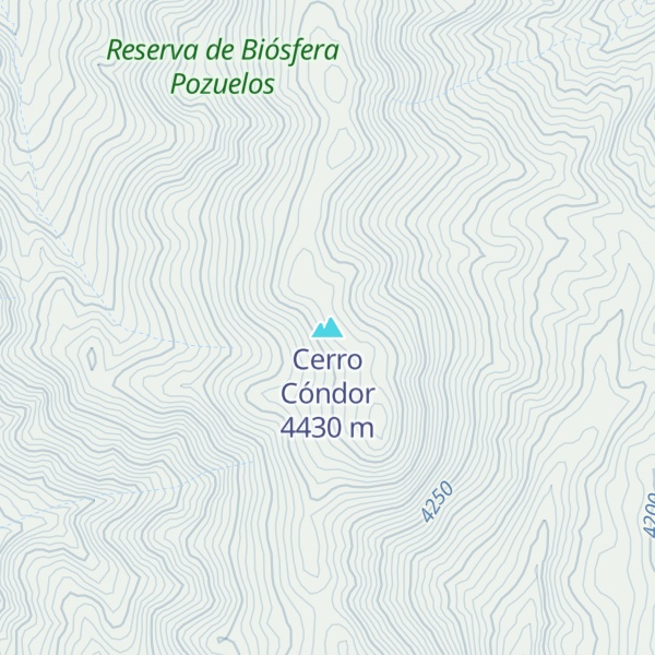 Map of Cerro Cóndor