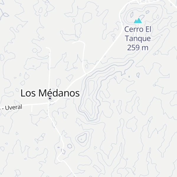 Map of Cerro Los Médanos