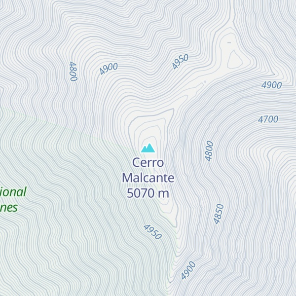 Map of Cerro Malcante