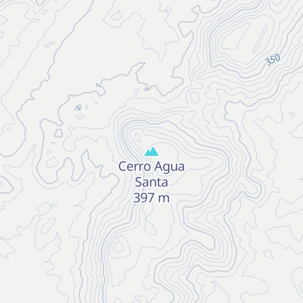 Map of Cerro Agua Santa