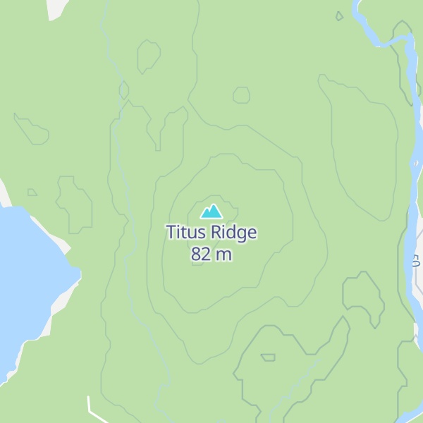 Map of Titus Ridge