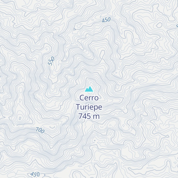 Map of Cerro Turiepe