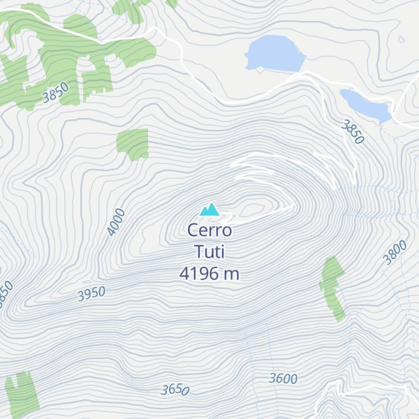 Map of Cerro Tuti