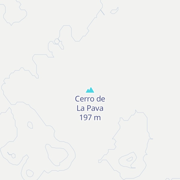 Map of Cerro de La Pava