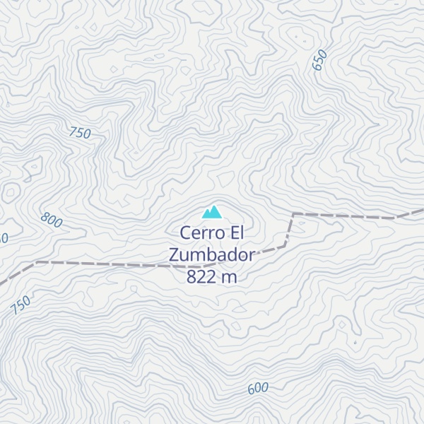 Map of Cerro El Zumbador