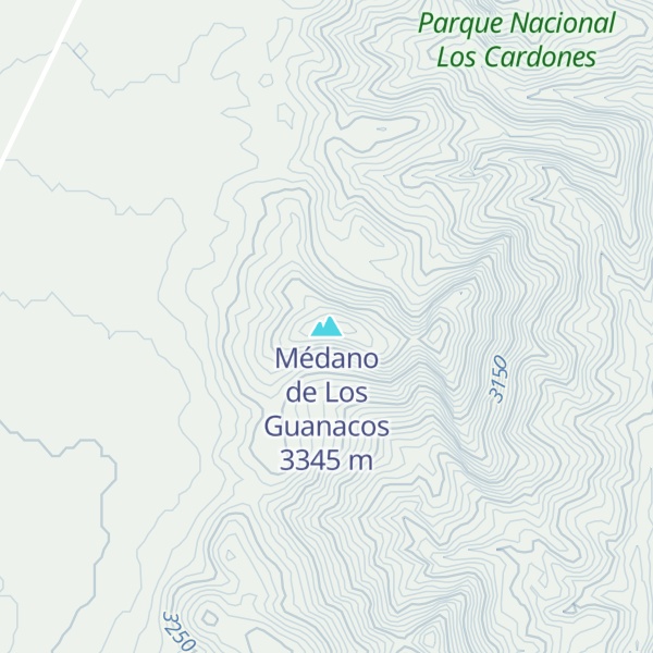 Map of Médano de Los Guanacos
