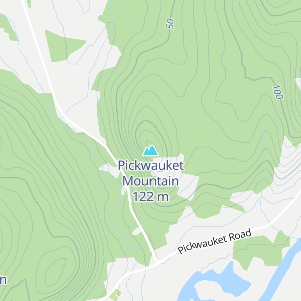 Map of Pickwauket Mountain