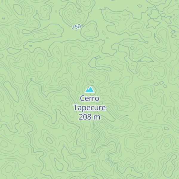 Map of Cerro Tapecure