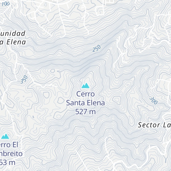 Map of Cerro Santa Elena