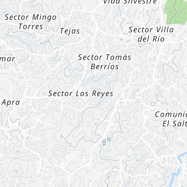 Map of Cerro El Asomante