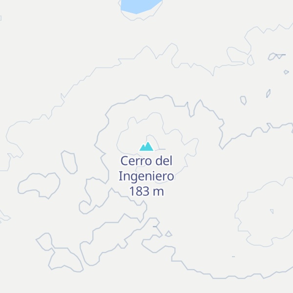 Map of Cerro del Ingeniero