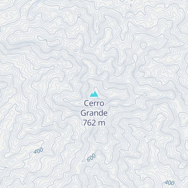 Map of Cerro Grande