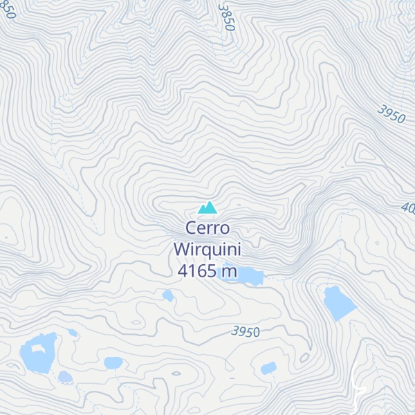 Map of Cerro Wirquini