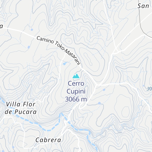 Map of Cerro Cupini