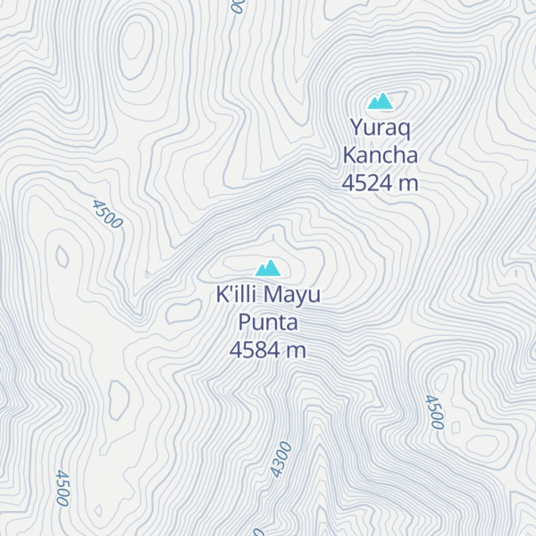 Map of K'illi Mayu Punta