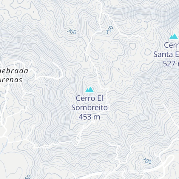 Map of Cerro El Sombreito