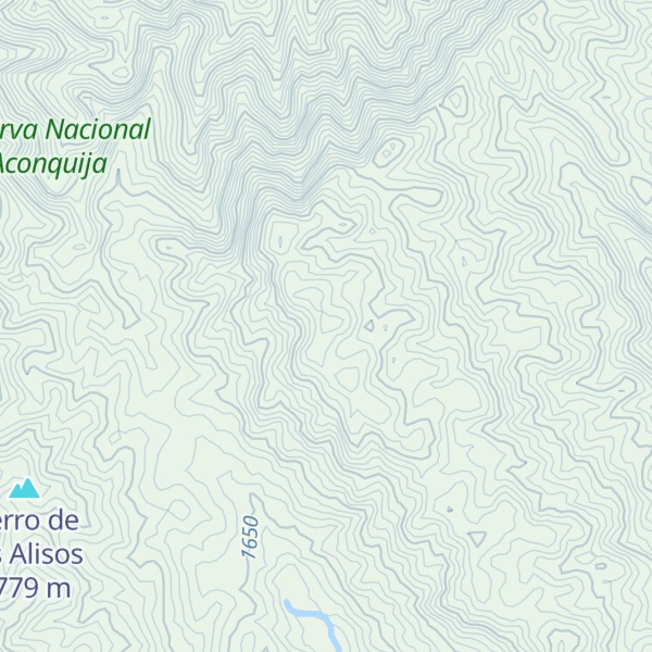 Map of Cerro Moros