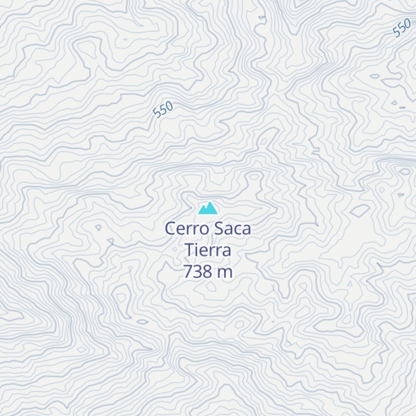 Map of Cerro Saca Tierra