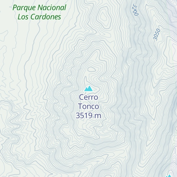 Map of Cerro Tonco