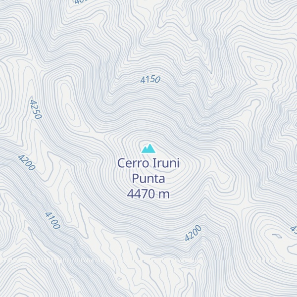 Map of Cerro Iruni Punta
