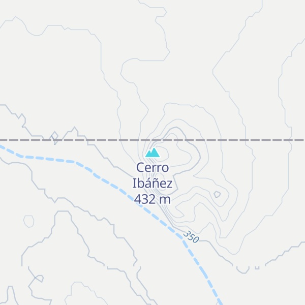 Map of Cerro Ibáñez