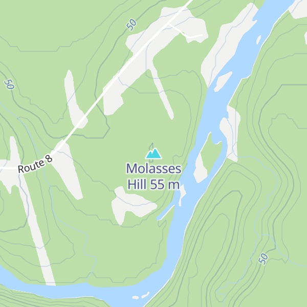 Map of Molasses Hill