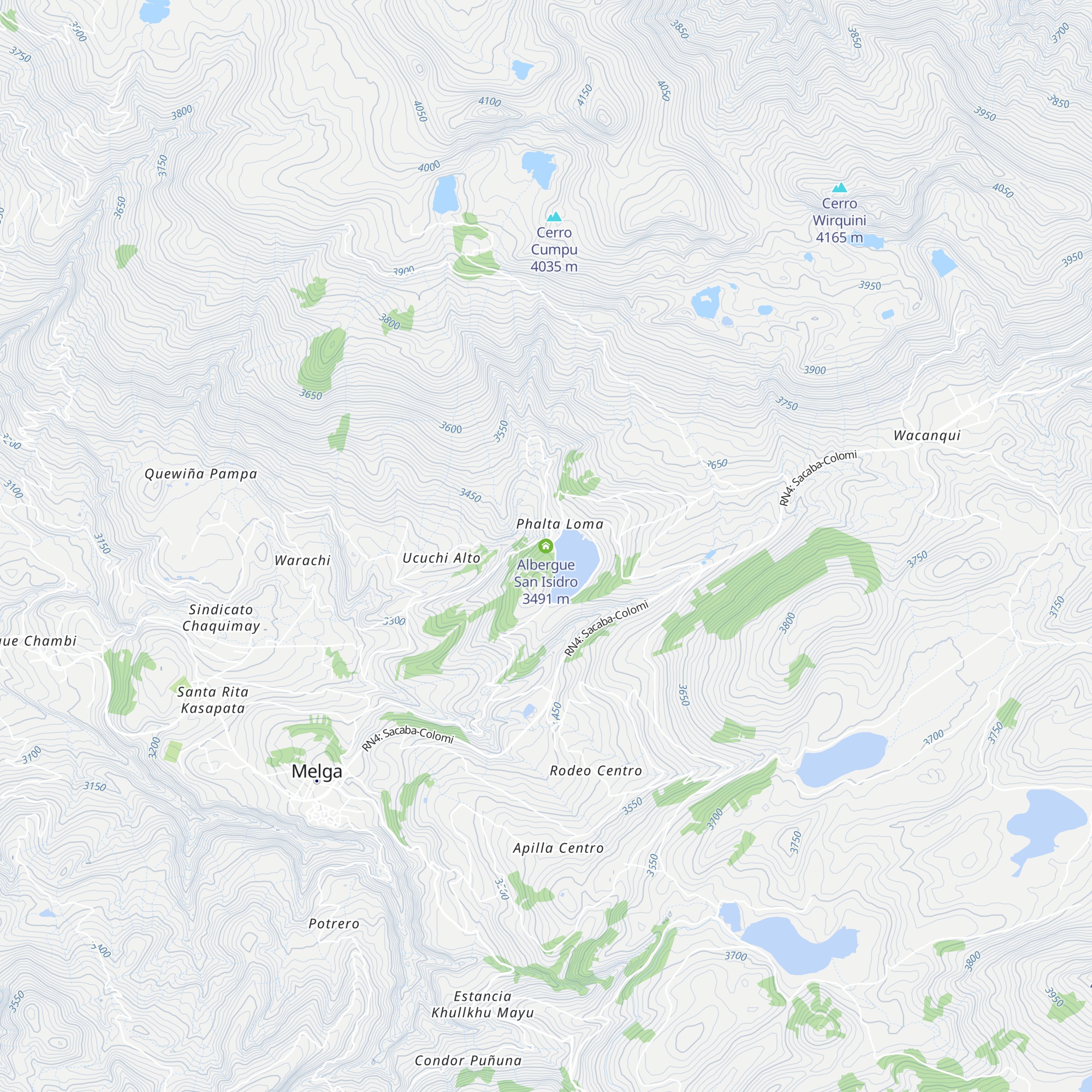 Albergue San Isidro map