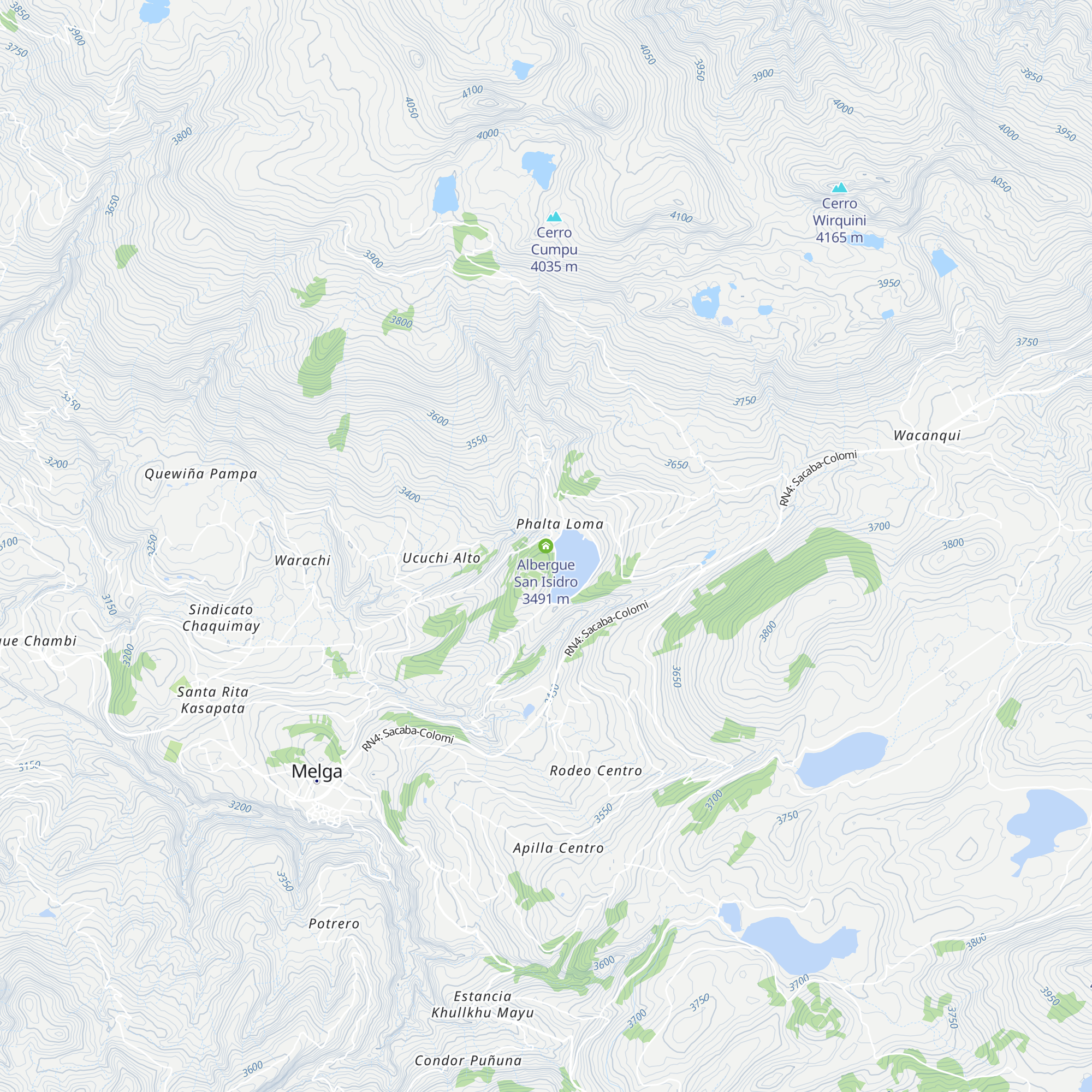Albergue San Isidro map