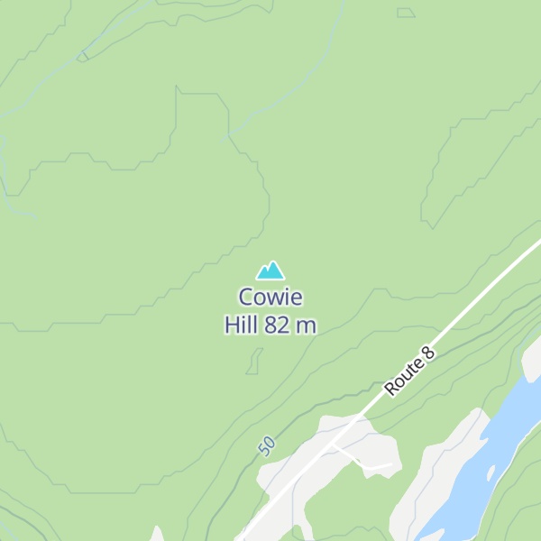 Map of Cowie Hill