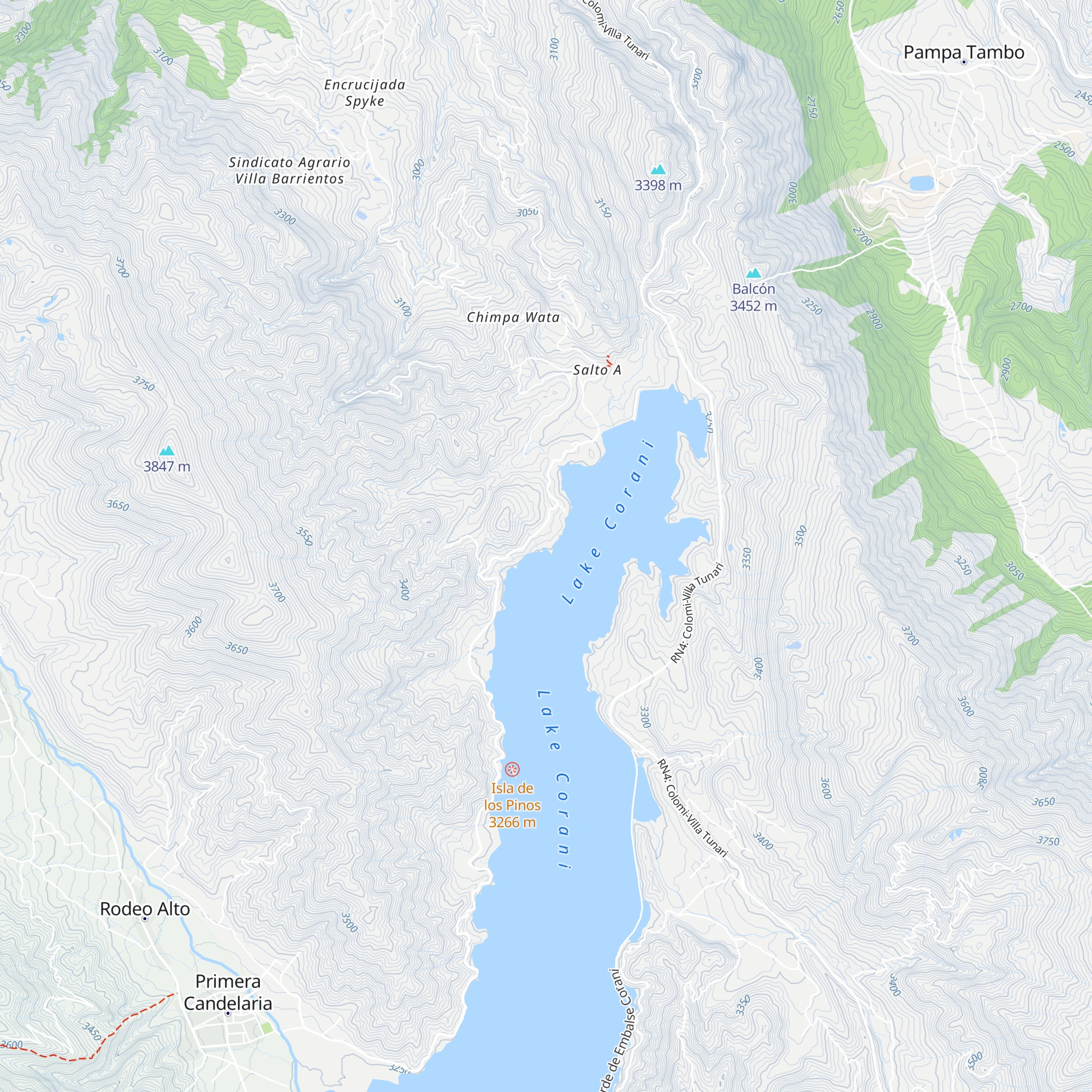 Cabaña Los Pinos map