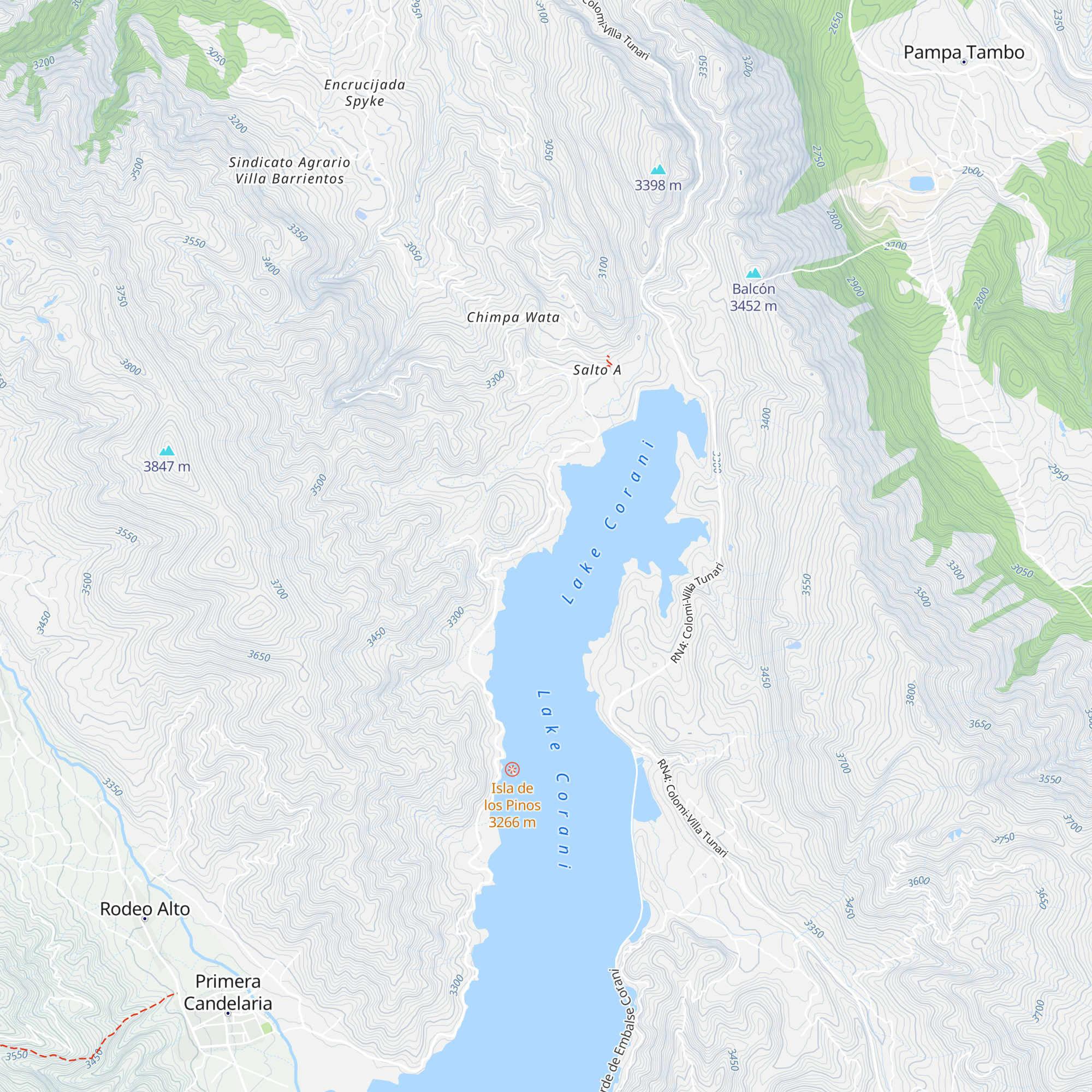 Cabaña Los Pinos map