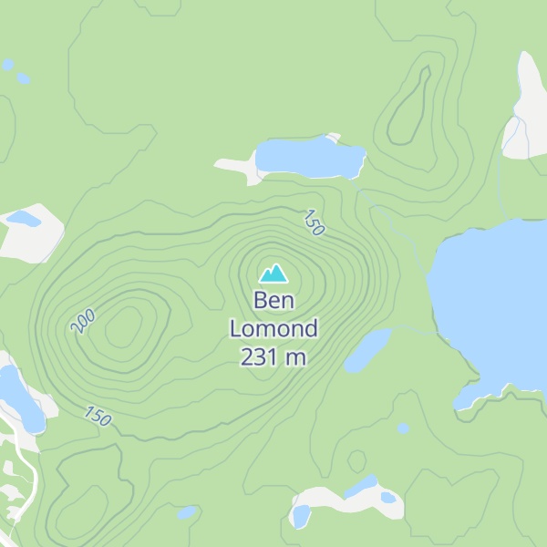 Map of Ben Lomond