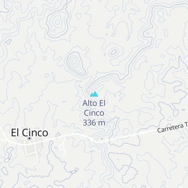 Map of Alto El Cinco