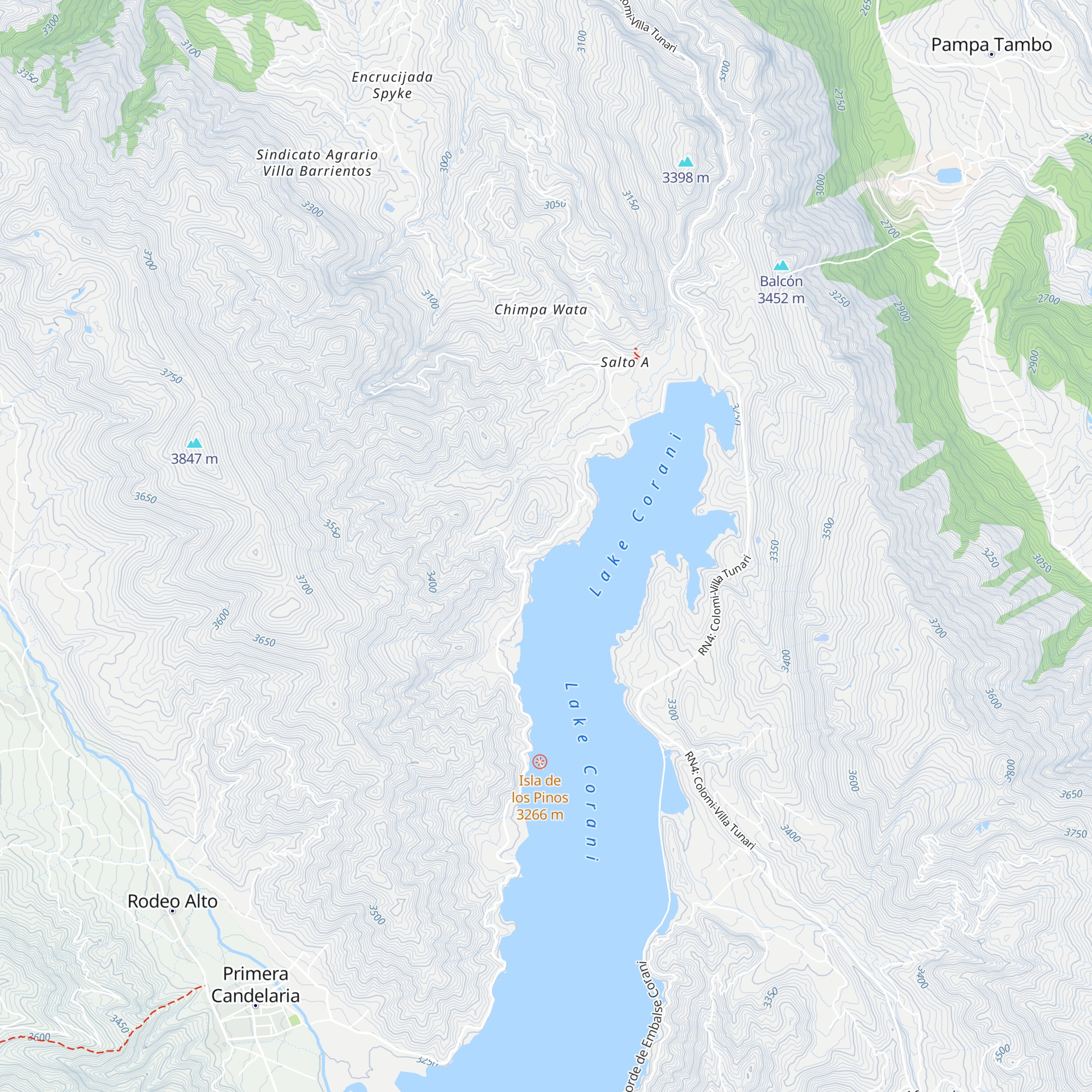 Cabaña Mirador Rakhem map