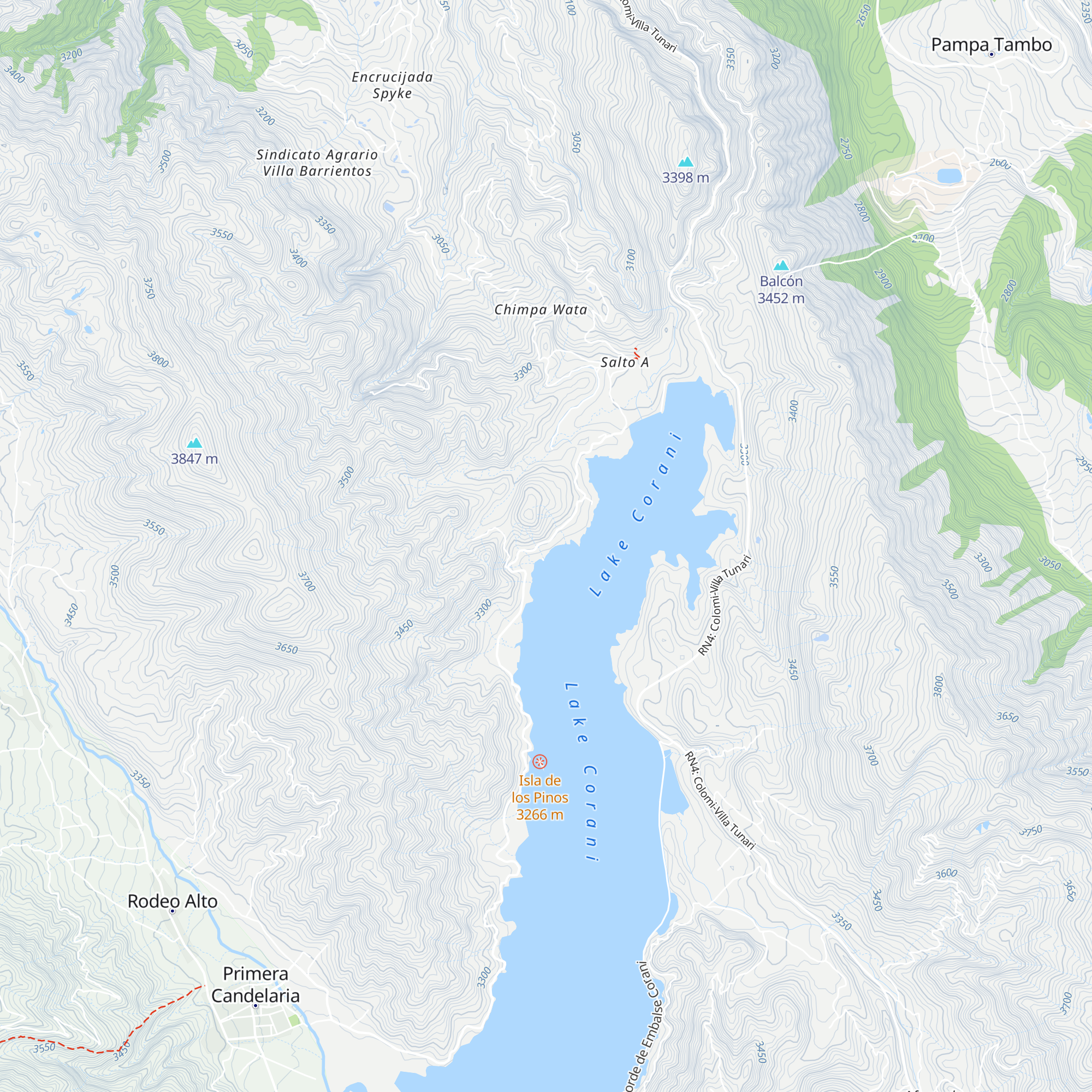 Cabaña Mirador Rakhem map