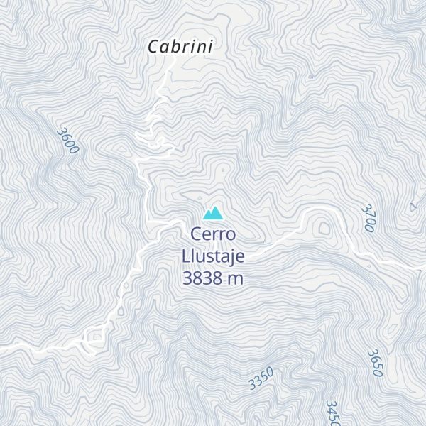 Map of Cerro Llustaje